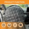 Shakas Car Steering Wheel Cover Sun Shade, Aluminum Film Car