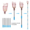 Omninmo Fruit Picker Pole with Basket, 3-8FT Telescoping Adjustable Tool