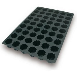 Flexible Silicone Bakeware Bordelais Canelle 2.7 Oz, 2.28" Diameter x 1.97" High, 54 Cavities by Silikomart