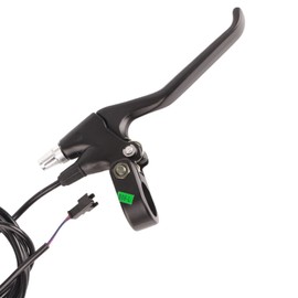 Haofy E Bike Brake Lever, 2 Pieces Sturdy 2 Wires Left & Amp; Right E Bike Electric Brake Lever Replacement Parts