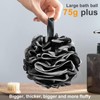 Loofah Charcoal Bath Shower Sponge Body Scrubber,75g XL Exfoliate Mesh