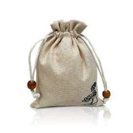 20PCS Drawstring Burlap Gift Bags Empty Sachet Bags for Lavender, Soft Breathable Washable Pouches, Storage Bags for Organizing (Beige，3.15 * 3.94 inch)