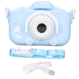 Children Camera Toy Digital Selfie Camera 20MP Video Camera Toy with MP3 Function for Children Above 3 Year OldBlue Without 32G Memory Card and Card Reader