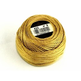 DMC Cotton Perle Thread Size 8 422 - per 10 Gram Ball
