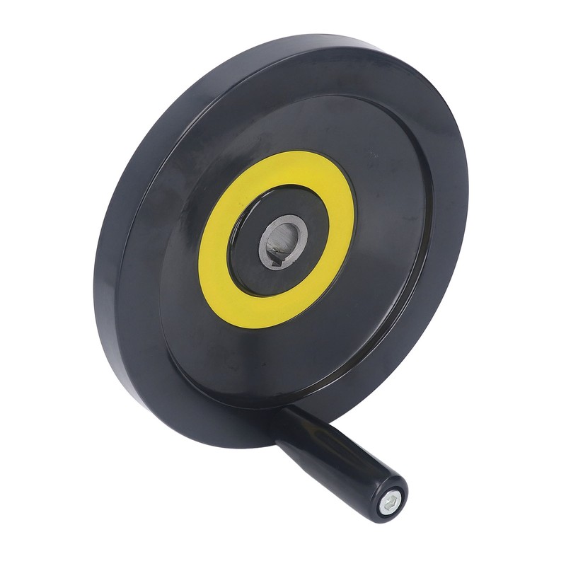 Revolving Handle Hand Wheel 18x200mm Backside Corrugated Hand Crank Handwheel
