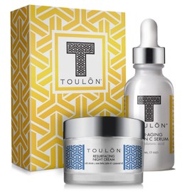 Vitamin C Anti Aging Skin Care Kits Women Beauty Gifts Vitamin C Serum with Hyaluronic Acid and Vit C Moisturizer for Face for Night  Day Perfect...  