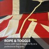 NWFlags Union Jack Hand Stitched Flag with Rope & Toggle