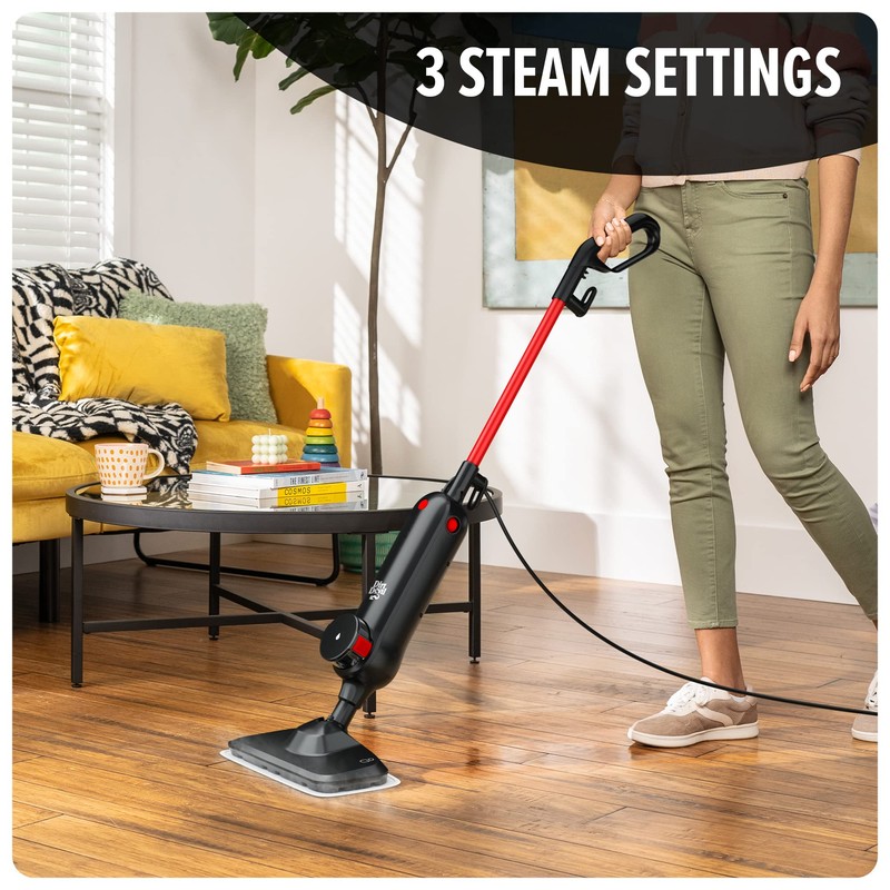 Dirt Devil Steam Mop, Hard Floor Cleaner Machine, 3-Mode Steam