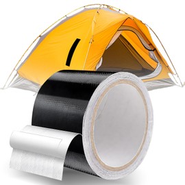 RV Awning Repair Tape for Tarp Outdoor Repair Tape for Canvas, Boat Covers, Tent, Sail, Waterproof, UVproof, Black