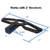 Eapele Tow Hitch Step for 2 inch Receiver, Universal Anti