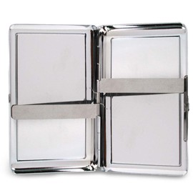 Buckle-Down Business Card Holder - POISON IVY Bombshell Pose Stripe Black/Gray/Reds/Greens - Large