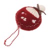 FUNOMOCYA Handmade Mushroom Charm Plush Keychain Decor Car Key Pendant