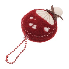 FUNOMOCYA Handmade Mushroom Charm Plush Keychain Decor Car Key Pendant Accessory