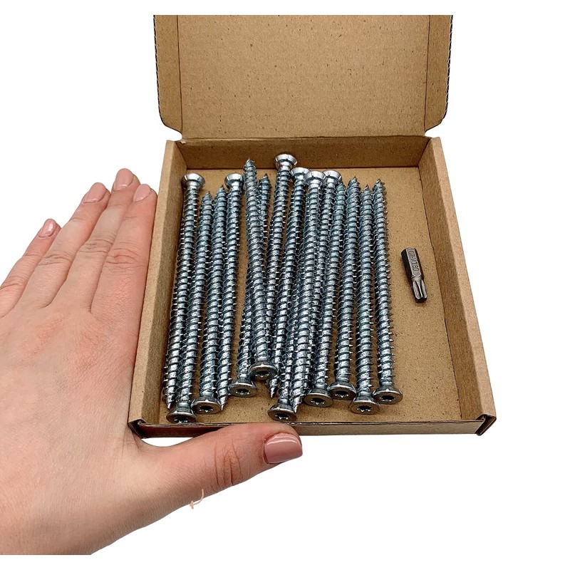 (Pack of 15) Galvanised Steel 7.5 x 112mm Concrete Frame
