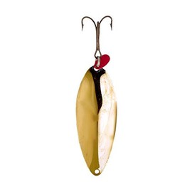 Lucky Strike Bait Works Lizard Lure Spoon Fishing Lure for Pike and Lake Trout, Designed in Canada (Size 3.0, Gold)