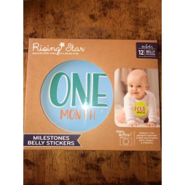 Rising Star NEW Rising Stars 12 Milestone Belly Stickers baby boy theme