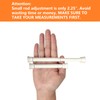 KXLife 2 Pack Smallest Spring Tension Curtain Rod for Narrow