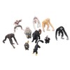 VGEBY Monkey Model Set, 10PCS Primate Models Mini Proboscis Monkey
