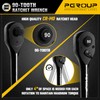 pgroup 1/2-Inch Drive Ratchet Wrench, 90 Tooth Reversible Ratchet, 4-Degree