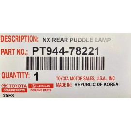 lexus NEW LEXUS OEM FACTORY REAR PUDDLE LAMP 2022 - 2025 NX350 NX350H NX450H NX250