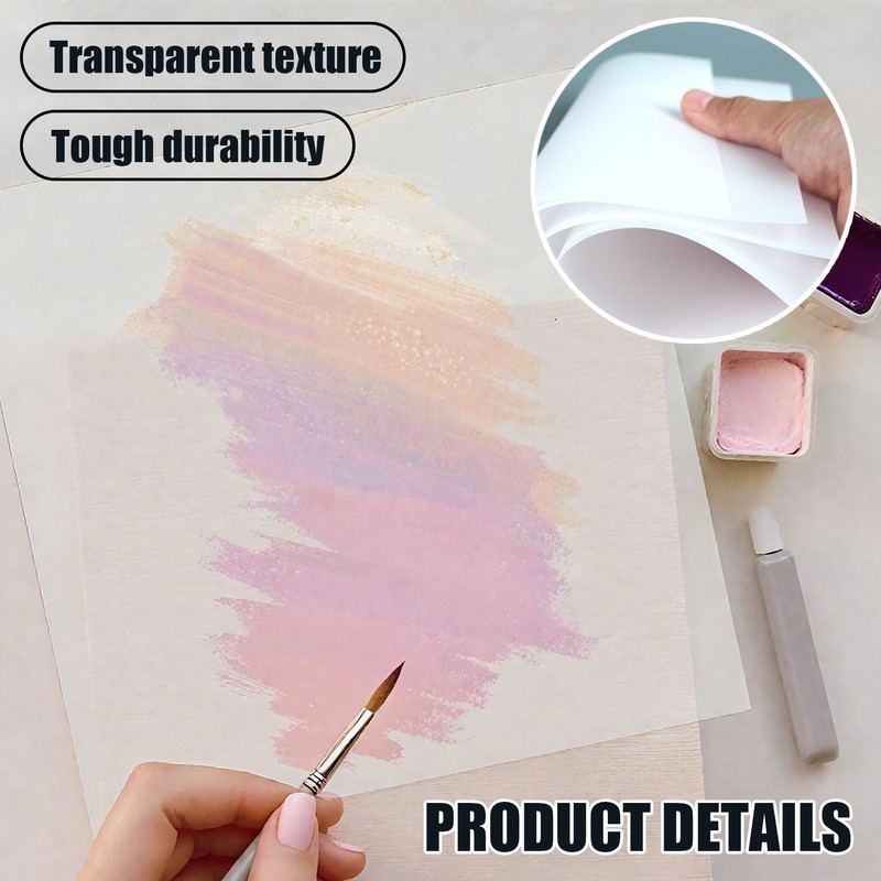 50 Sheet A4 Stencil Paper – Blank Translucent Stencils Sheets