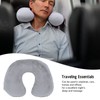 U Shape Neck Pillow Inflatable Soft Comfortable Ergonomic Design Neck