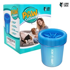 Dog Paw Cleaner, Portable Pet Cleaning 360º Silicone Washer Cup, for Small and Medium Breed Cats and Dogs (Blue) 2 Pack