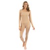 Leveret Womens Two Piece Thermal Pajamas Solid Beige X-Small