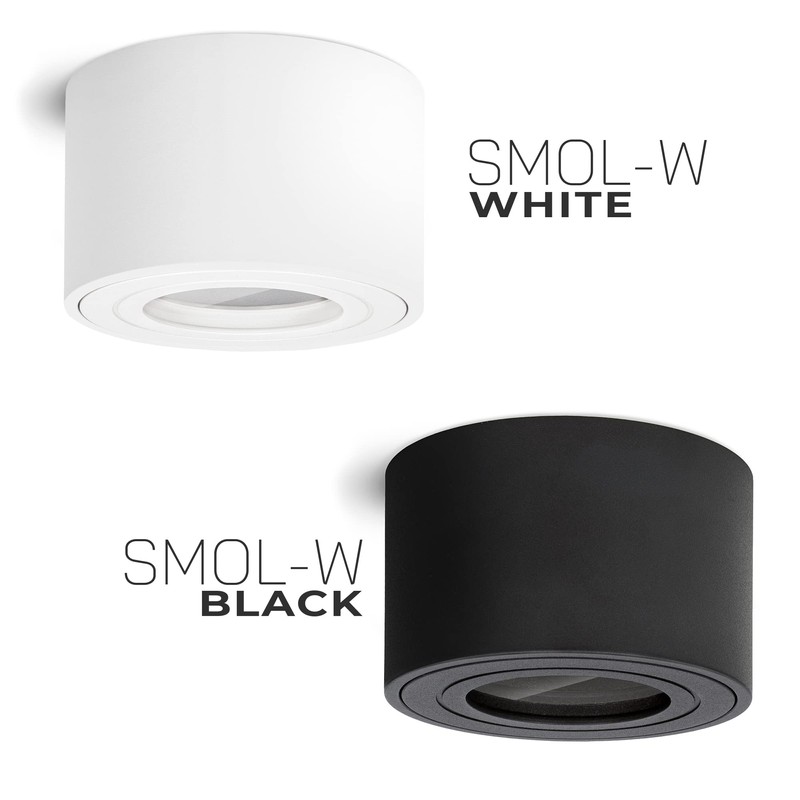 linovum Surface-Mounted Light SMOL-W Extra Flat IP44 in Matt White
