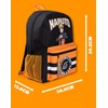 Naruto Shippuden Boys' Backpack Black and Orange Backpack with Adjustable