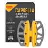 Smith’s 51176 Stainless Steel 2-Step Knife Sharpener | Yellow |