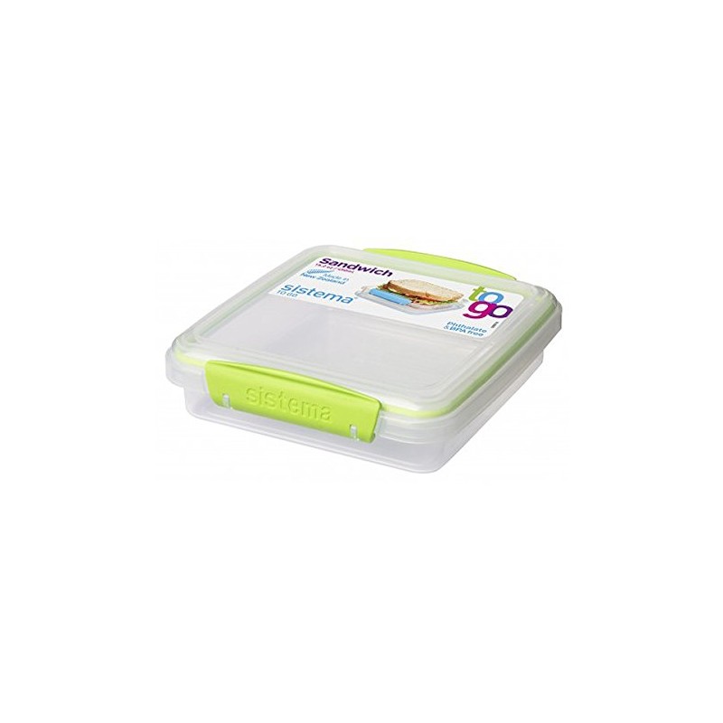 Sistema 450ml Sandwich Box to Go, One Box (Colors May
