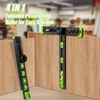 VNW 16Inch Adjustable Aluminum Drilling Positioning Ruler,Multifunction T-Square, Marking Gauge