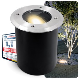 Juavi Pivoting Recessed Floor Spotlight with LED GU10