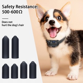 24 Pcs Dog Shock Collar Rubber Tips,Replacement Prongs for Dog Training Collar Silicone Covers for Dog Training Collars Silicone Caps for Dog Bark Collar (13mm/16mm/20mm)