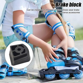 BNGXR Inline Brake, Set of 4 Inline Brakes Rear Brake Stopper, Brake Pad Made of TPR, Brake for Inline Skates, Inline Brake Universal Made of PU, for Inline Skates