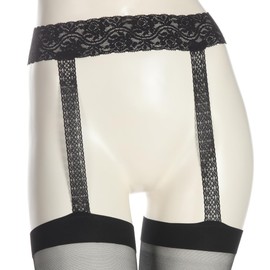 Atsugi FT20400 Women's Garter Stockings, The Leg Bar Stockings with Lace Garter, Thigh Length, nude beige
