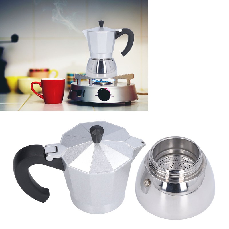 Stovetop Coffee Maker 6 Cup Moka Pot Delicious Coffee Making