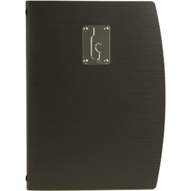 Securit Rio Premium A4 Wine Menu Holder with 4 Pages - Elegant Sleek Design for Restaurants, Bars, and Events - Display for Wine Lists and Specials