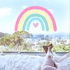 Large Rainbow Wall Sticker for Kids’ Bedroom, Nursery, Playroom(4)