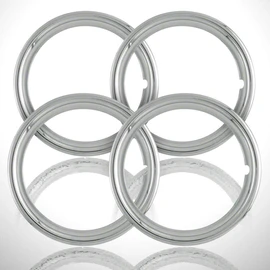 4-pack of 16' Polished 1 1/2' Deep Wheel Rings
