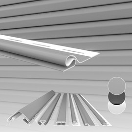 HEXIM Siding Facade Panels, Outdoor Facade Cladding, Weatherproof, Plastic Panels, PVC-U Cladding, Exterior Wall, House Cladding, UV-Resistant - (Initial Profile Grey)