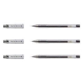 Pilot G TEC C4 Gel Pen Set of 3 Black