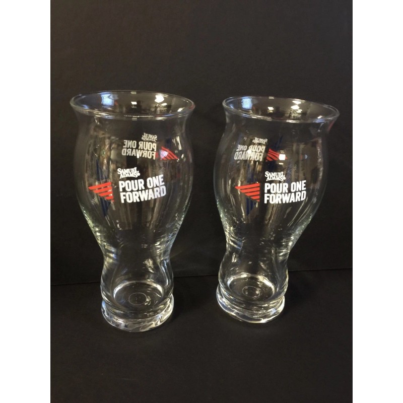 Samuel Adams Boston Lager Pour One Forward Glass 16 oz
