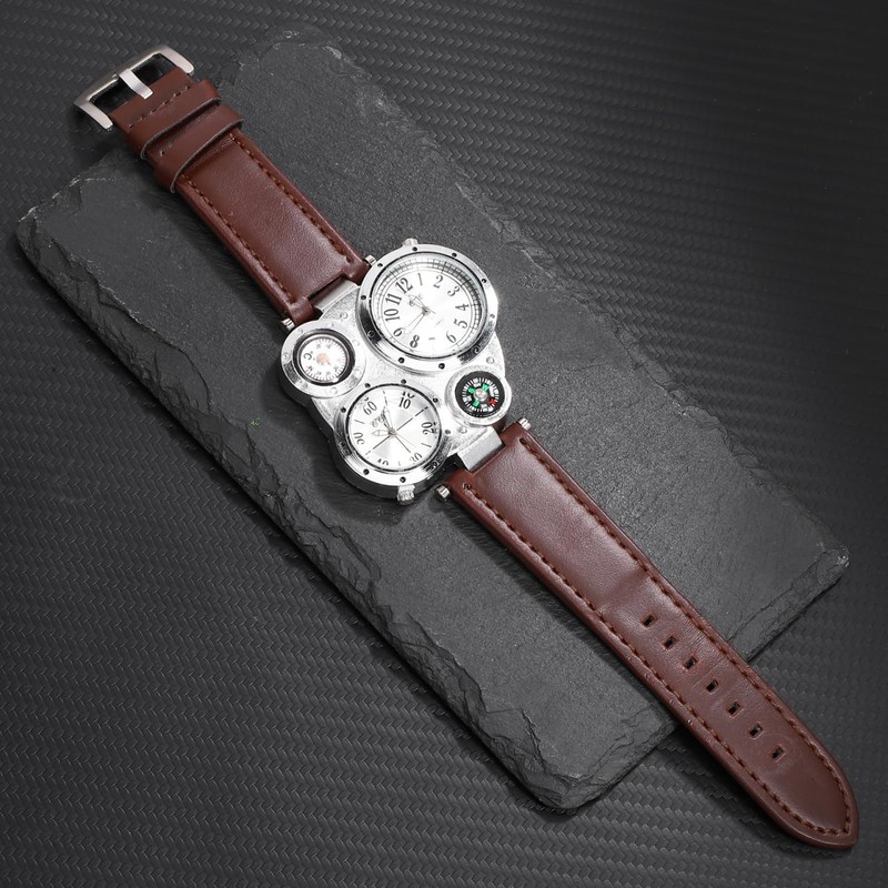 NICERIO Mens Big Face Watches - Cool Wrist Watch Genuine