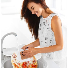 SCRUBIT SCRUBIT Natural Scouring Pads (12 Pack) - Eco Friendly Scrubbing Pads for Kitchen Cleaning, Dishes, and Pots - Non-Scratch Kitchen Scrubbers - 100% Natural Sisal Fibers (12 Pack)