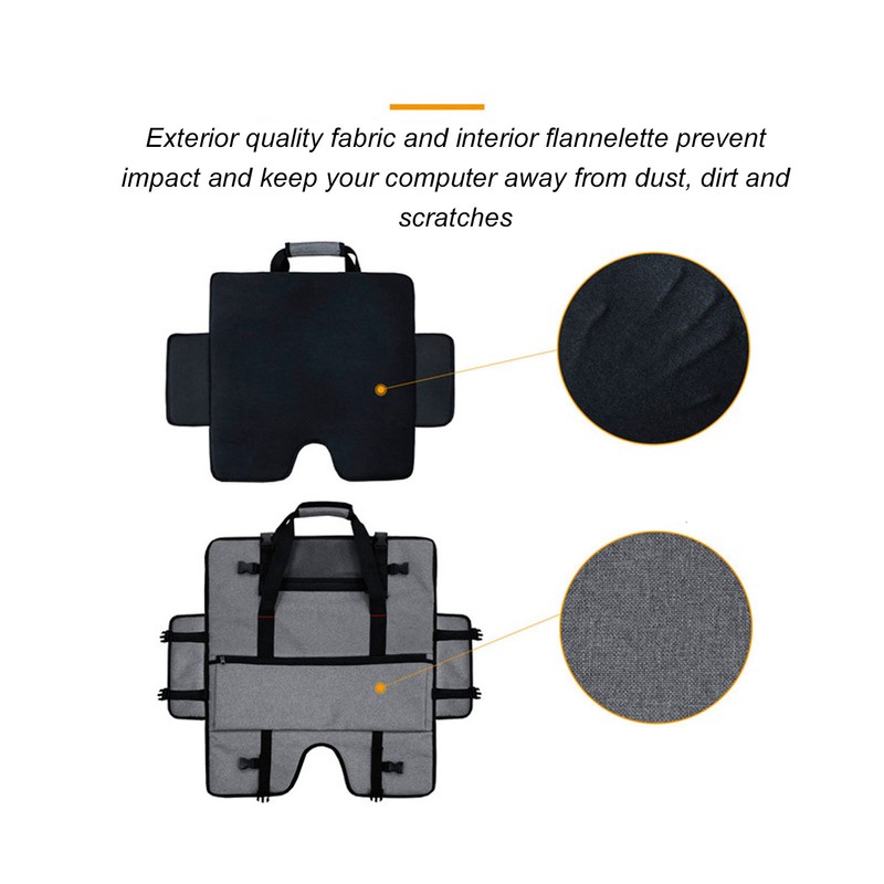 Desktop Computer Monitor Carrying Case Moving Monitor Screen Protective Bag