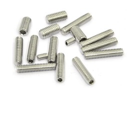 M5 x 12mm Stainless Steel Socket Set Screws Hexagon Socket Flat Head Set Screws Hexagon Socket Drive Headless Screws, Pack of 30