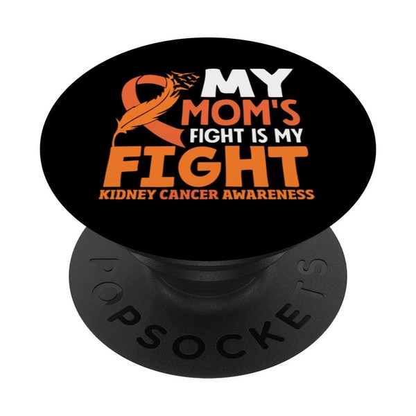 Nierenkrebs Bewusstsein Unterstützung Ribbon Warrior PopSockets mit austauschbarem PopGrip