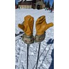 Winter Fleece Insulated Arctic Cold Weather Triger Finger Leather Mittens